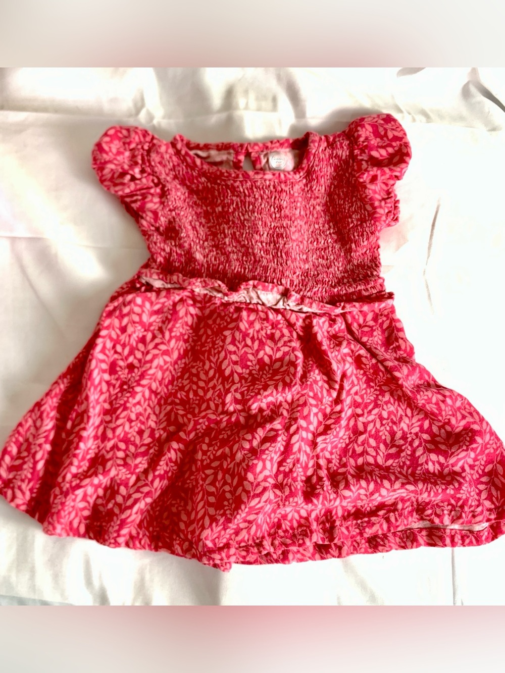 Wonder Nation Dress Infant Toddler 12 Months Pink Floral